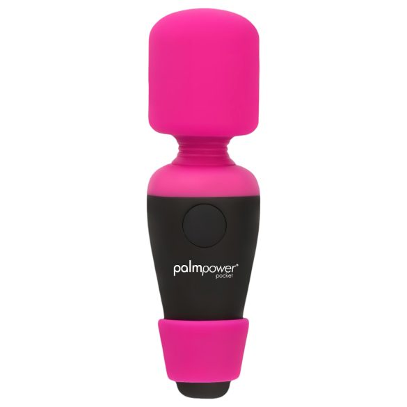 PalmPower Pocket Wand - mini massasjevibrator (rosa-svart)