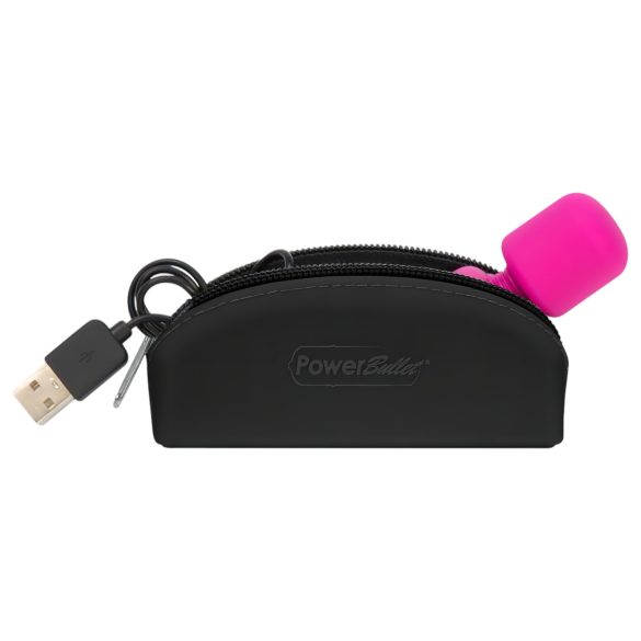 PalmPower Pocket Wand - mini massasjevibrator (rosa-svart)