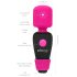 PalmPower Pocket Wand - mini massasjevibrator (rosa-svart)