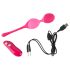 SMILE Love Balls - vibrerende egg med fjernkontroll 82g (rosa)