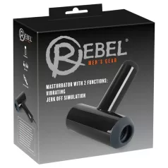 Rebel - Oppladbar, vibrerende masturbator i svart