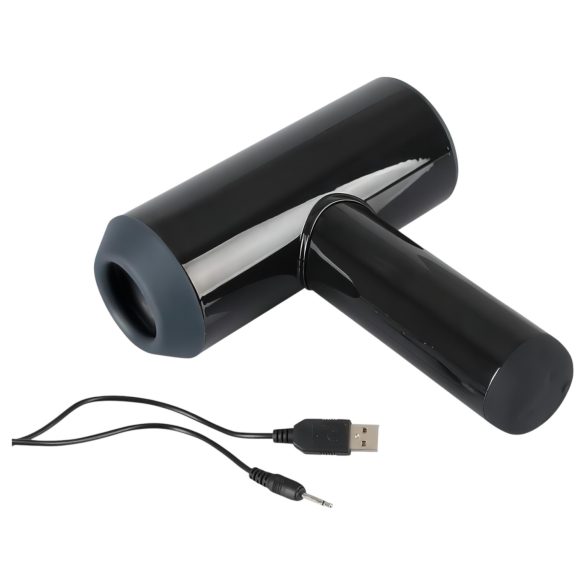 Rebel - Oppladbar, vibrerende masturbator i svart