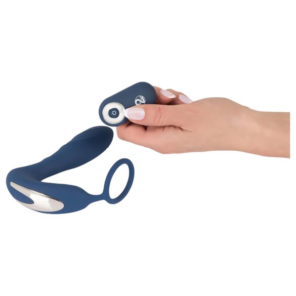 You2Toys Prostata Plugg - anal vibrator med penisring (blå)
