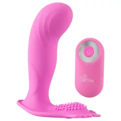   SMILE G-Spot Panty - oppladbar, trådløs påsettbar vibrator (rosa)