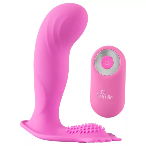 SMILE G-Spot Panty - bærbar oppladbar, trådløs vibrator (rosa)