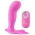 SMILE G-Spot Truse - oppladbar, trådløs strap-on vibrator (rosa)