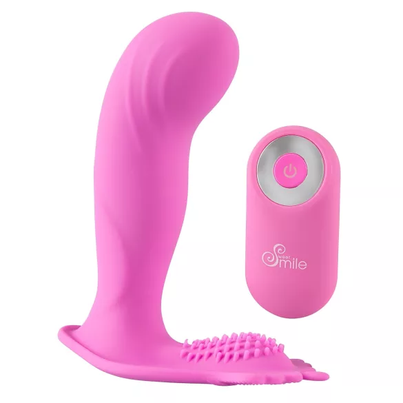 SMILE G-Spot Panty - bærbar oppladbar, trådløs vibrator (rosa)