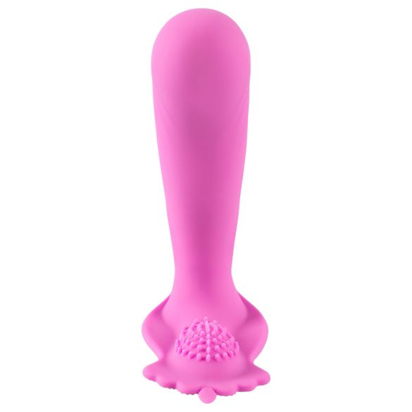 SMILE G-Spot Truse - oppladbar, trådløs strap-on vibrator (rosa)