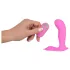 SMILE G-Spot Panty - bærbar oppladbar, trådløs vibrator (rosa)