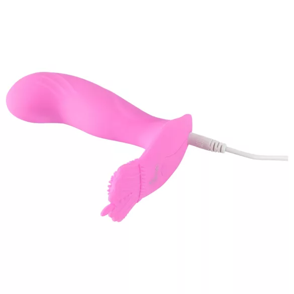 SMILE G-Spot Panty - bærbar oppladbar, trådløs vibrator (rosa)