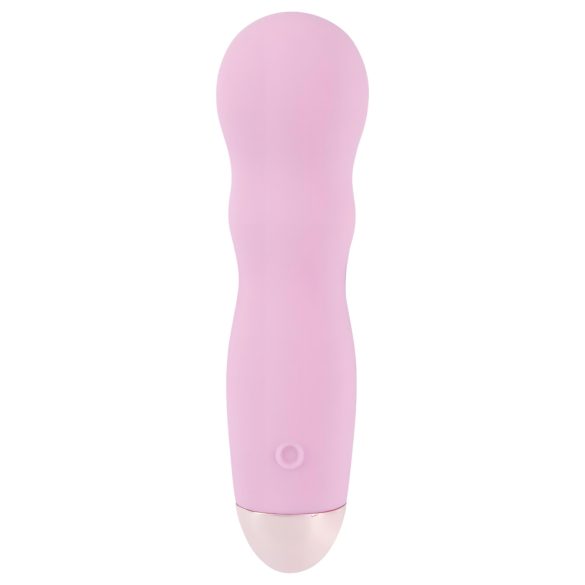 Cuties Mini Rose - Batteridrevet, bølgete vibrator (rosa)
