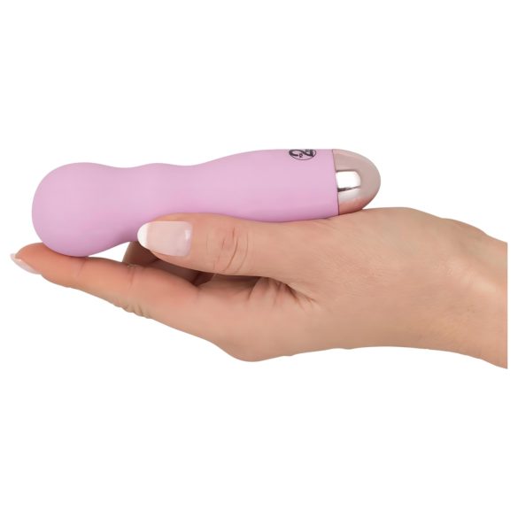 Cuties Mini Rose - Batteridrevet, bølgete vibrator (rosa)
