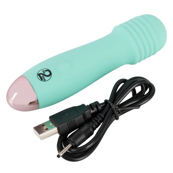 Cuties Mini Wand - oppladbar, grønn minivibrator massasjestav