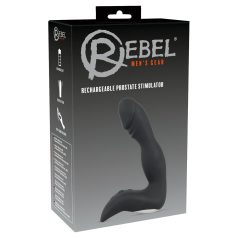 Rebel - oppladbar prostata vibrator med penisform (svart)