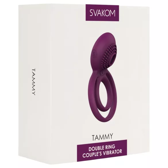 Svakom Tammy - oppladbar vibrerende penis- og testikkelring (lilla)
