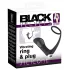 Black Velvet - anal vibrator med penisring (svart)