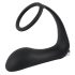 Black Velvet - anal vibrator med penisring (svart)