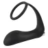 Black Velvet - anal vibrator med penisring (svart)