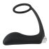 Black Velvet - anal vibrator med penisring (svart)