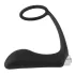 Black Velvet - anal vibrator med penisring (svart)