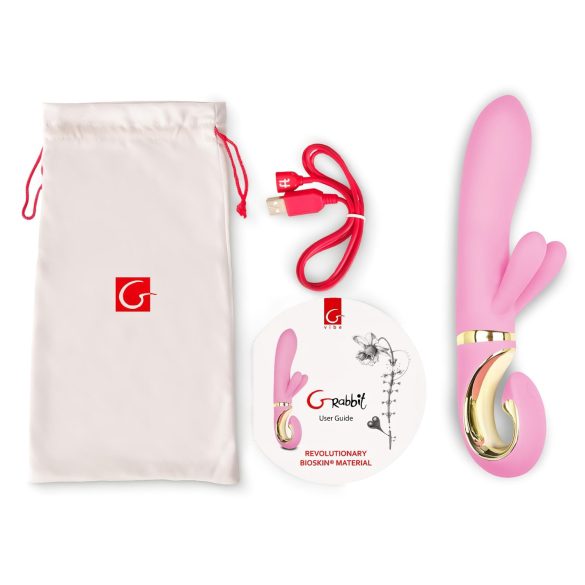 G-Vibe GRabbit - Oppladbar 3-motors G-punkt vibrator (rosa)