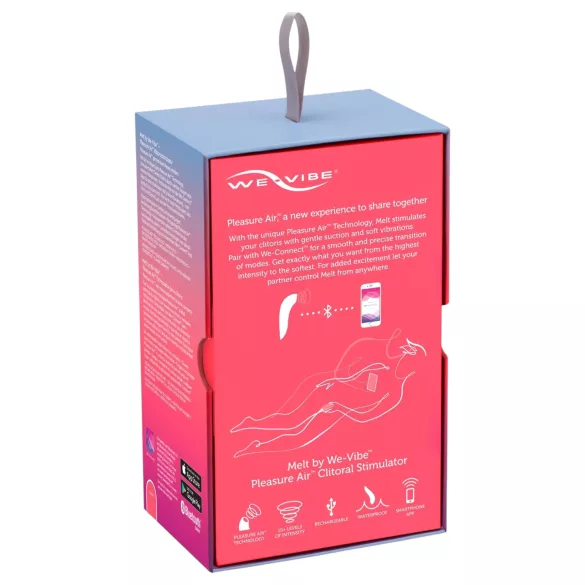We-Vibe Melt - appstyrt klitorisstimulator med luftbølger (korall)