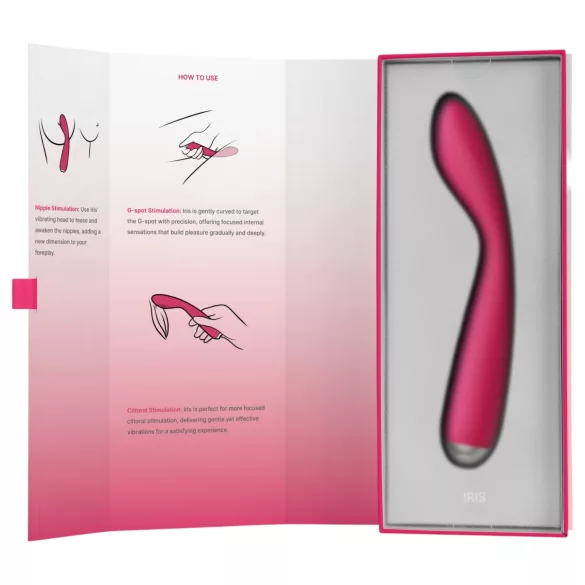 Svakom Iris - oppladbar, vanntett G-punkt vibrator (rød)