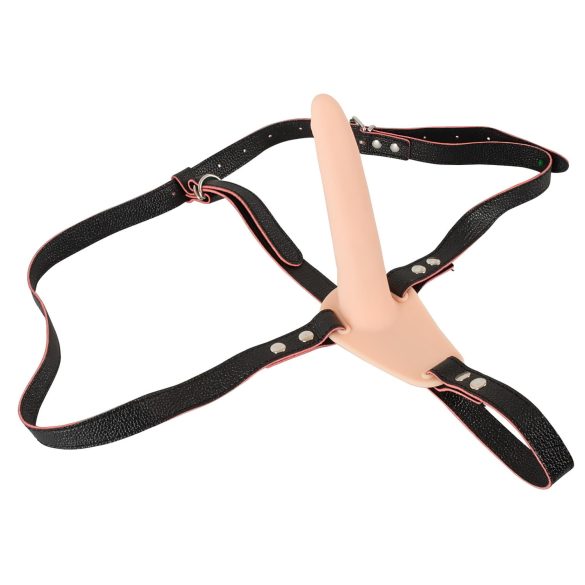 You2Toys - Strap-On - oppladbar, påspennbar vibrator (naturlig)