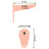 You2Toys - Strap-On - oppladbar, påspennbar vibrator (naturlig)