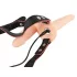 You2Toys - Strap-On - dobbel dildo med vibrasjoner (naturlig)