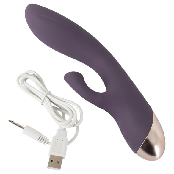 Javida - vanntett vibrator med klitorsuger (lilla)