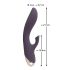 Javida - vanntett vibrator med klitorsuger (lilla)