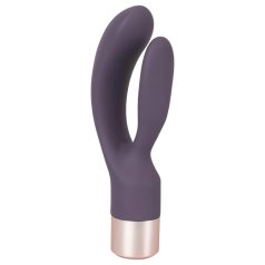   You2Toys Elegant Double - oppladbar vibrator med klitorisstimulator (lilla)