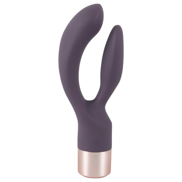 You2Toys Elegant Double - oppladbar vibrator med klitorisstimulator (lilla)