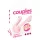 Couples Choice - parvibrator med 2 motorer (rosa)