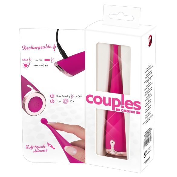 Couples Choice - oppladbar klitorisvibrator (rosa)