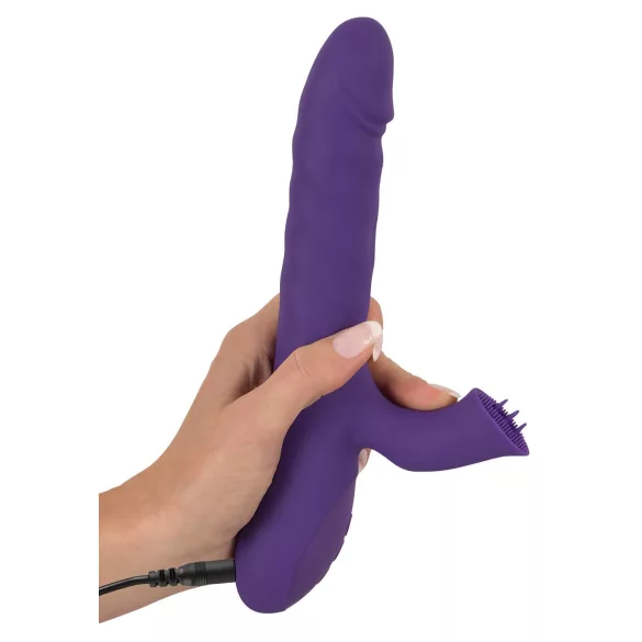 Smile Pearl - perlevibrator med skyvefunksjon (lilla)
