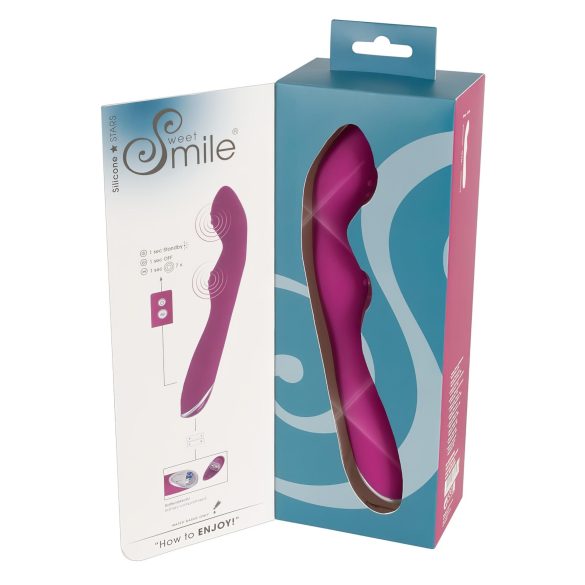 SMILE - fleksibel A- og G-punkt vibrator (rosa)