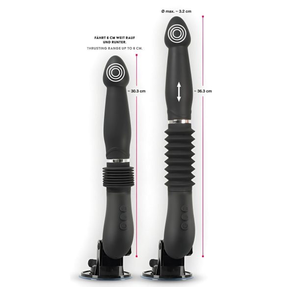 You2Toys - RC Elskovsmaskin - gjenoppladbar skyvevibrator (svart)