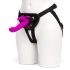 Happyrabbit Strap-On - kanin festestroppvibrator (lilla)