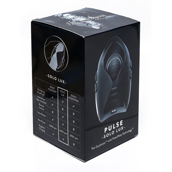 Hot Octopuss Pulse Solo Lux - trådløs masturbator (svart)