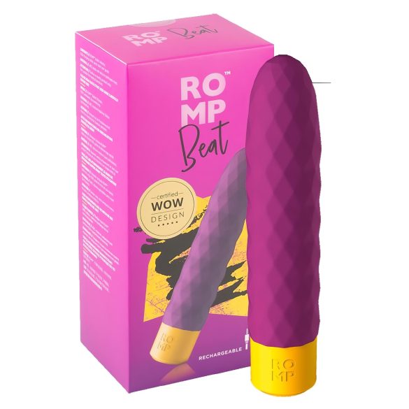 ROMP Beat - oppladbar, vanntett stavvibrator (lilla)