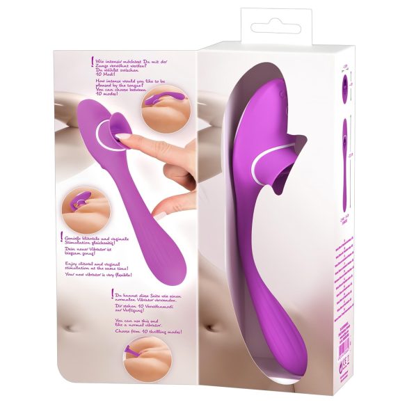 You2Toys 2-i-1 Oppladbar Vibrator - Lilla