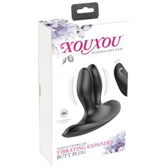 XOUXOU - dobbel analvibrator, oppladbar (svart)