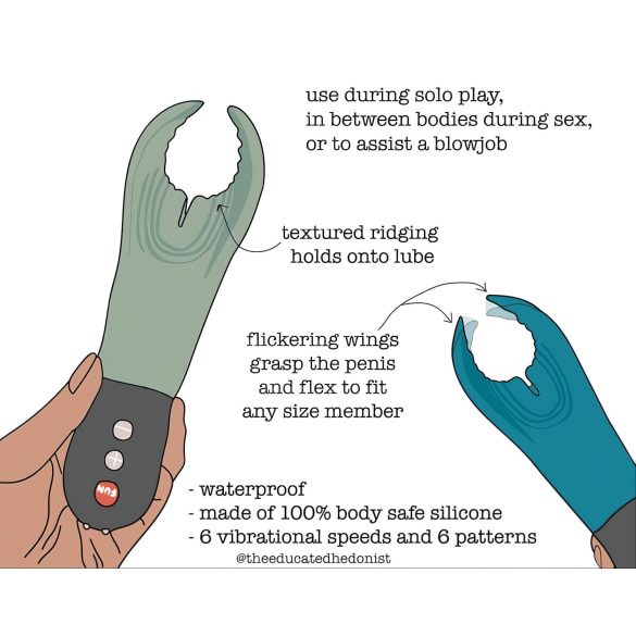 Fun Factory Manta - penisvibrator (svart)