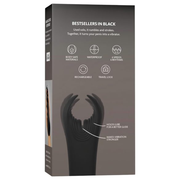 Fun Factory Manta - penisvibrator (svart)