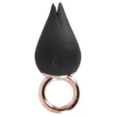 Belou - oppladbar, vanntett klitorisvibrator (svart)