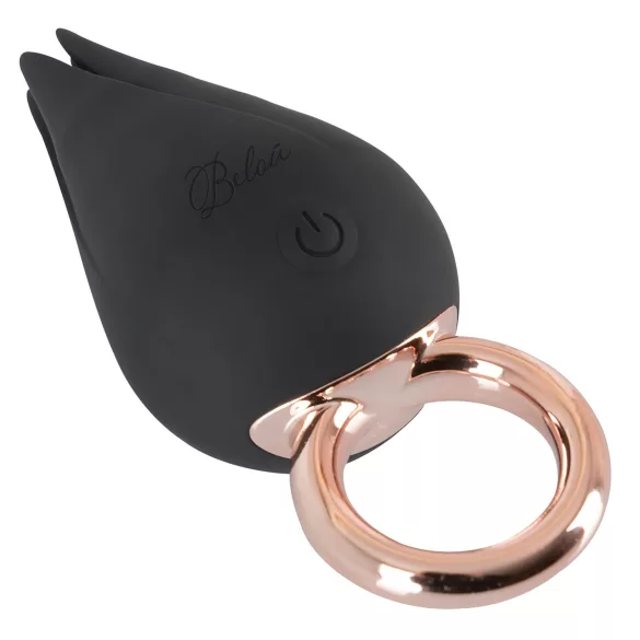 Belou - oppladbar, vanntett klitorisvibrator (svart)