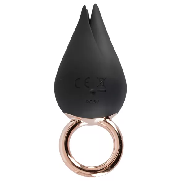 Belou - oppladbar, vanntett klitorisvibrator (svart)