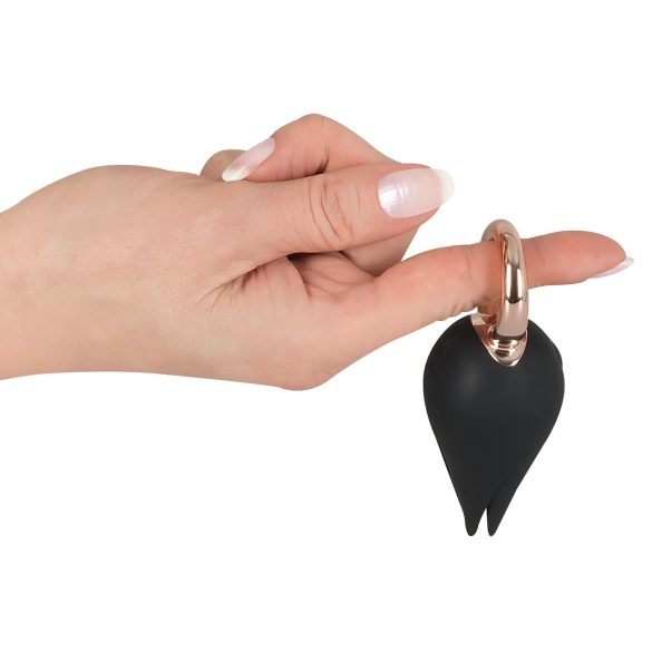 Belou - oppladbar, vanntett klitorisvibrator (svart)